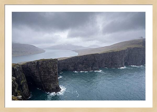 Cliff Edge Over Lake Srvgsvatn