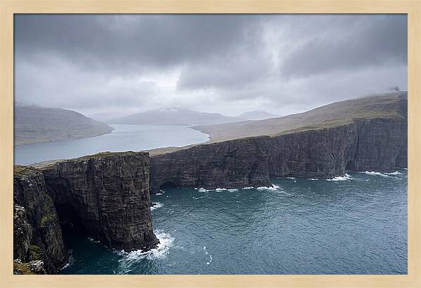 Cliff Edge Over Lake Srvgsvatn