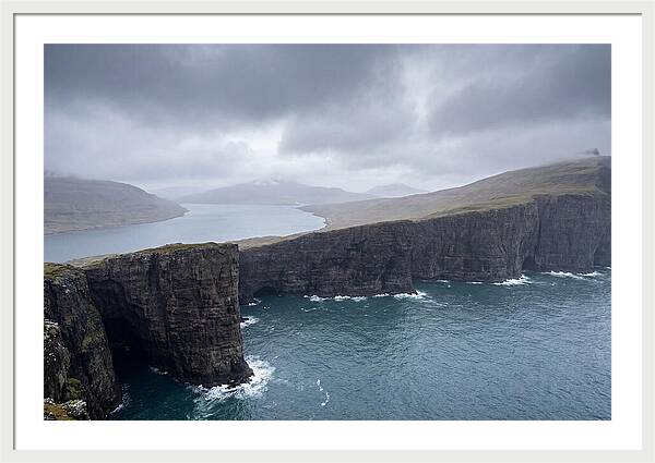 Cliff Edge Over Lake Srvgsvatn