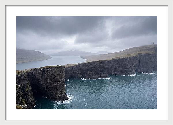 Cliff Edge Over Lake Srvgsvatn