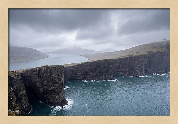 Cliff Edge Over Lake Srvgsvatn