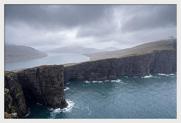 Cliff Edge Over Lake Srvgsvatn