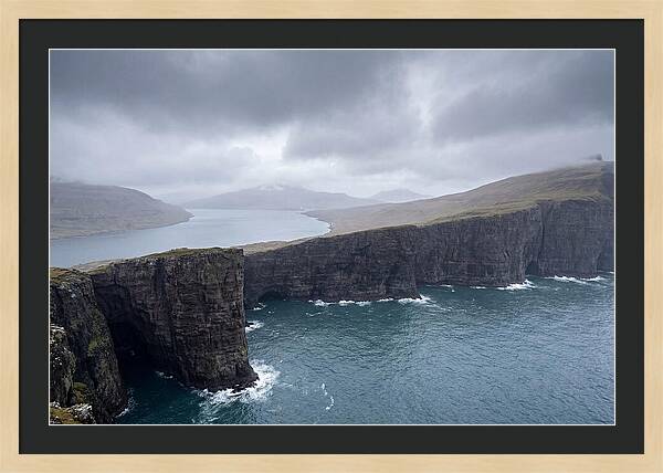 Cliff Edge Over Lake Srvgsvatn