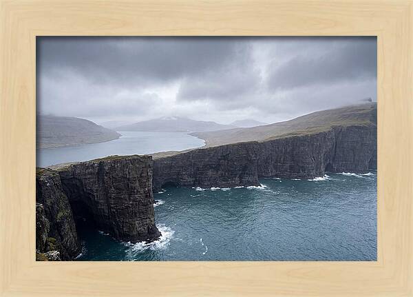 Cliff Edge Over Lake Srvgsvatn