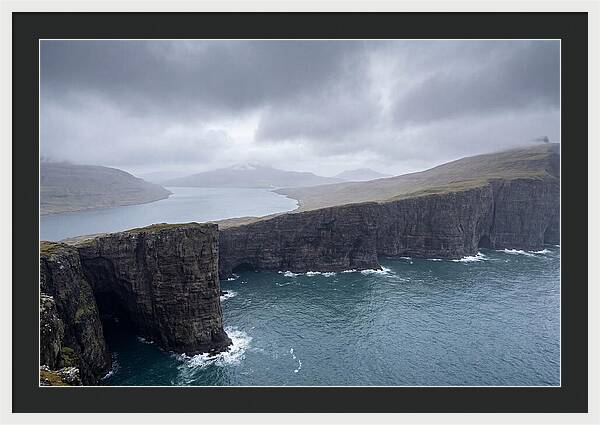 Cliff Edge Over Lake Srvgsvatn