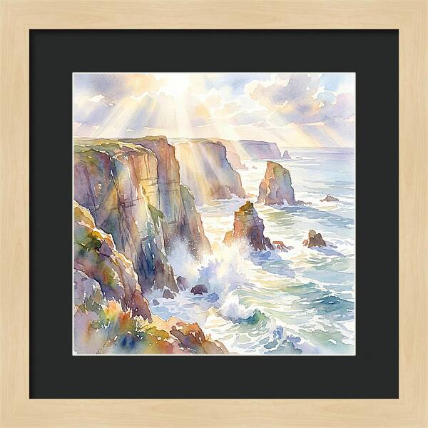 Cliffs By The Coastline