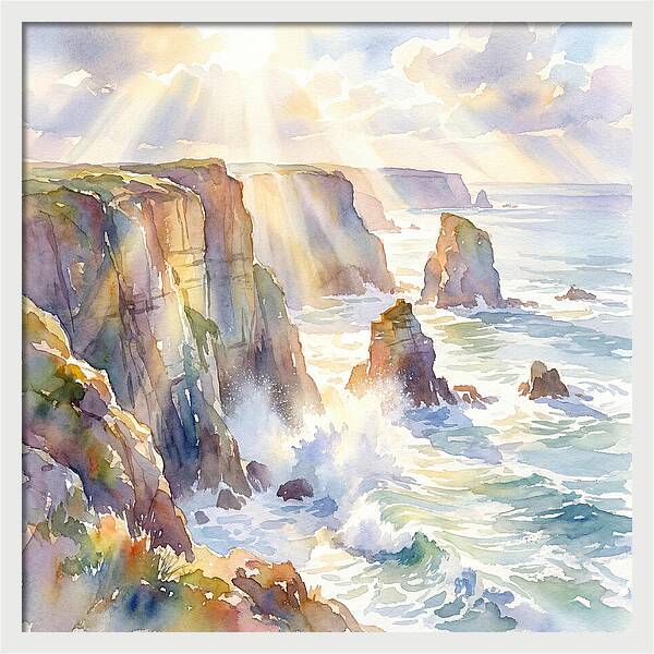 Cliffs By The Coastline