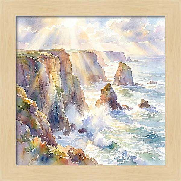 Cliffs By The Coastline