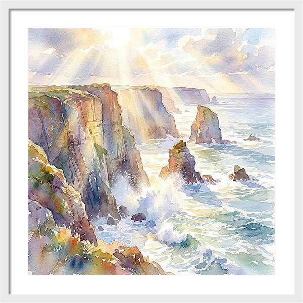 Cliffs By The Coastline