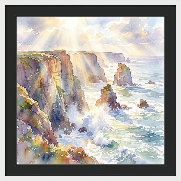Cliffs By The Coastline