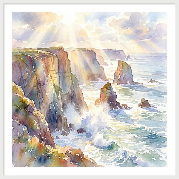 Cliffs By The Coastline