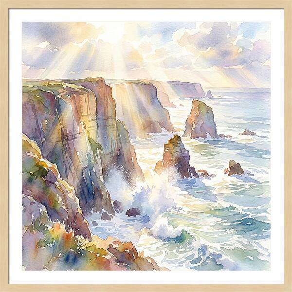 Cliffs By The Coastline