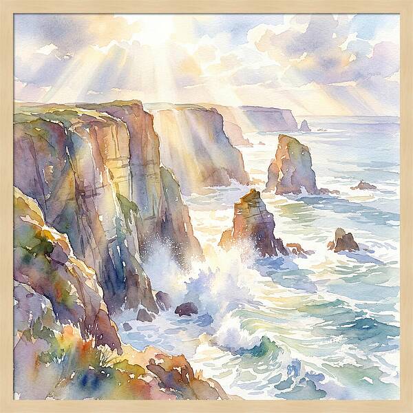 Cliffs By The Coastline