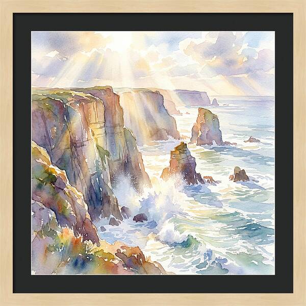 Cliffs By The Coastline