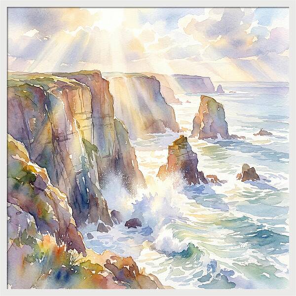 Cliffs By The Coastline