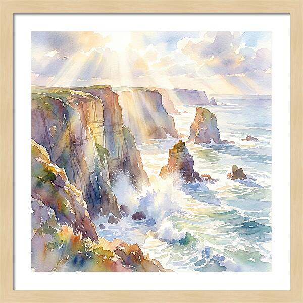 Cliffs By The Coastline
