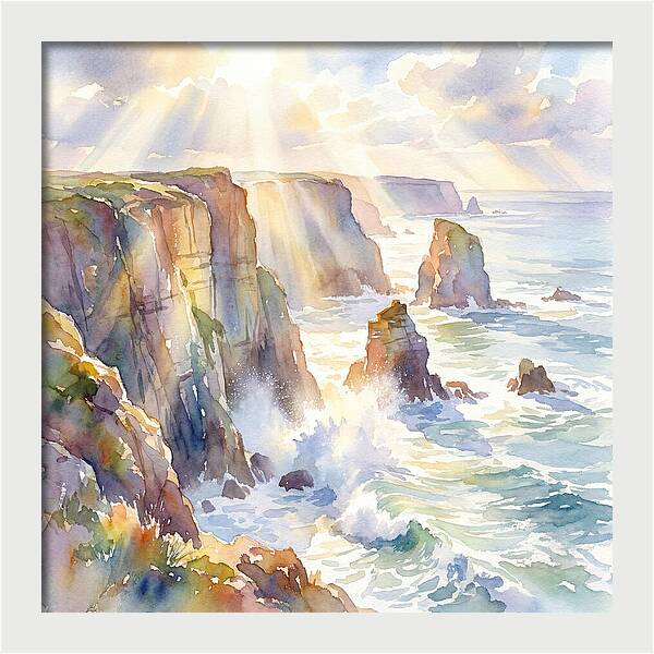 Cliffs By The Coastline