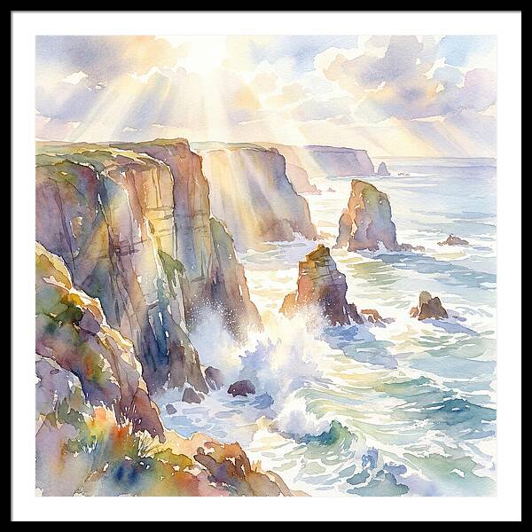 Cliffs By The Coastline