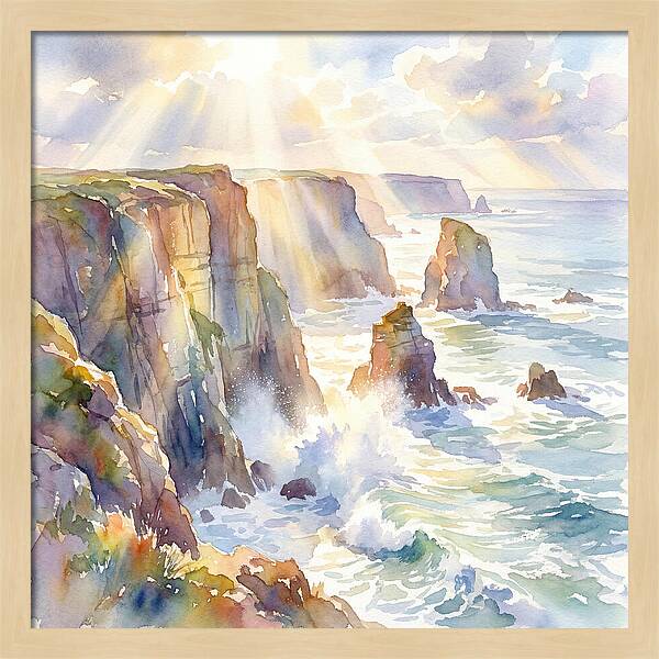 Cliffs By The Coastline