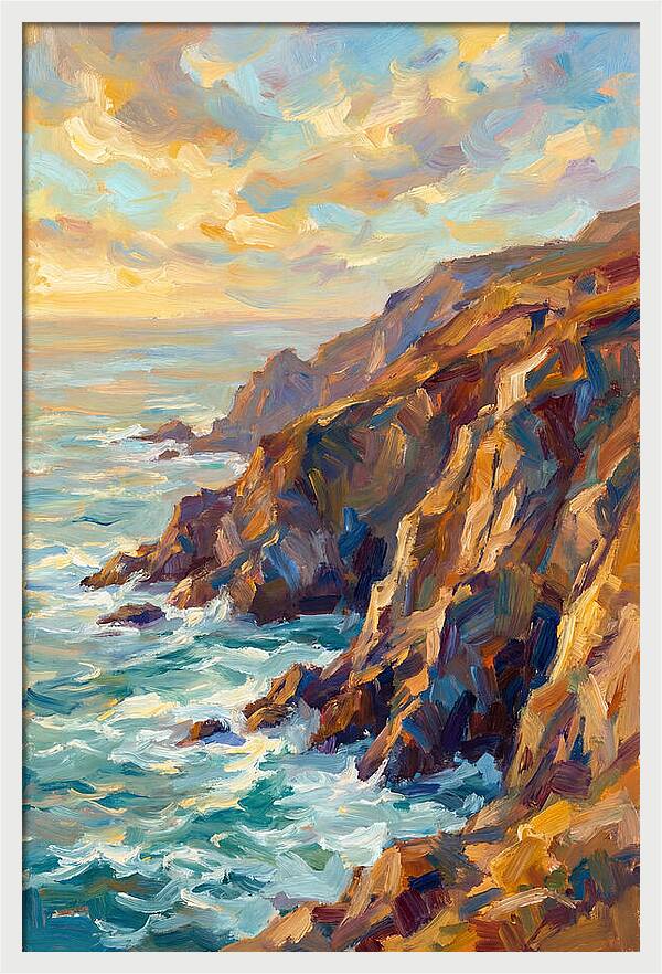 Cliffs Embraced By Twilight