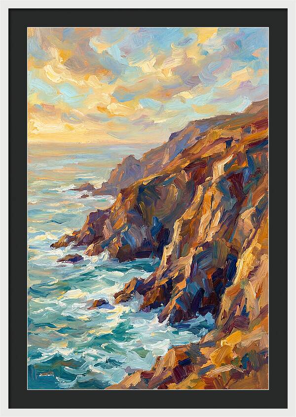 Cliffs Embraced By Twilight