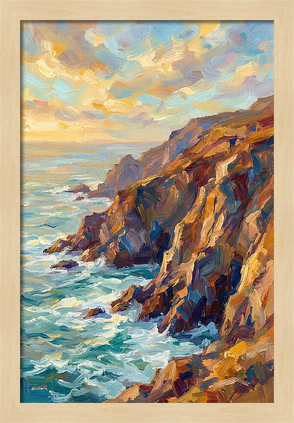 Cliffs Embraced By Twilight