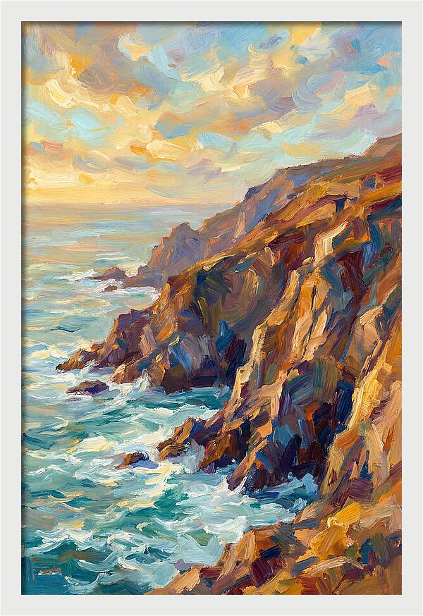Cliffs Embraced By Twilight
