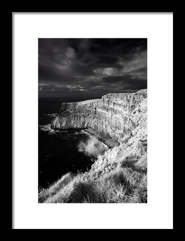 Cliffs Of Moher In Monochrome