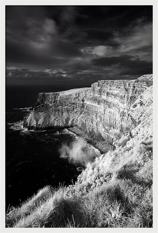 Cliffs Of Moher In Monochrome