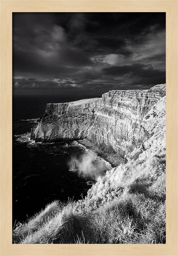 Cliffs Of Moher In Monochrome