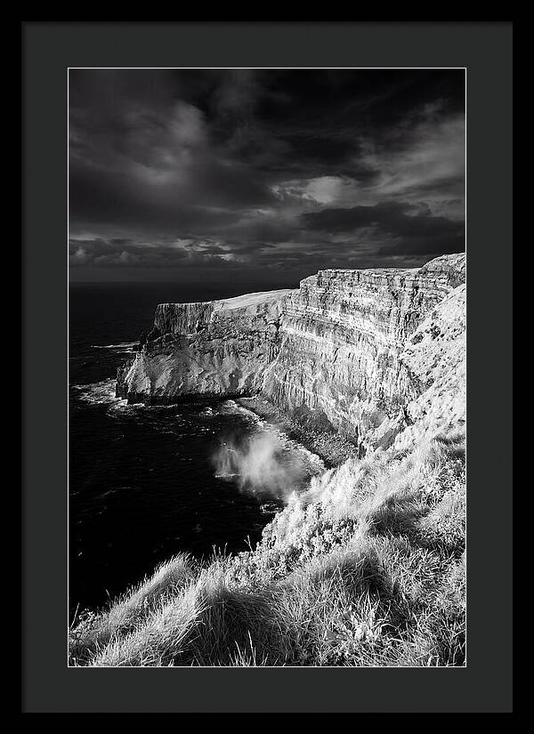 Cliffs Of Moher In Monochrome