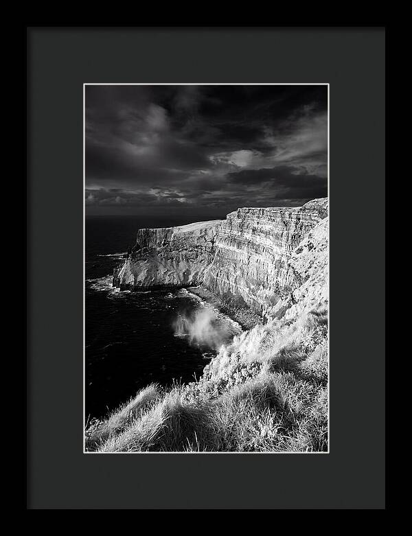 Cliffs Of Moher In Monochrome