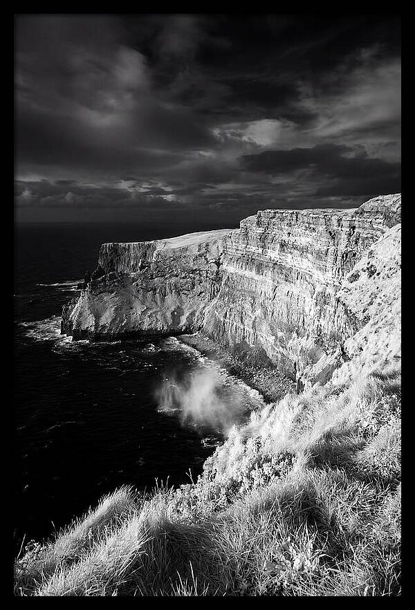 Cliffs Of Moher In Monochrome
