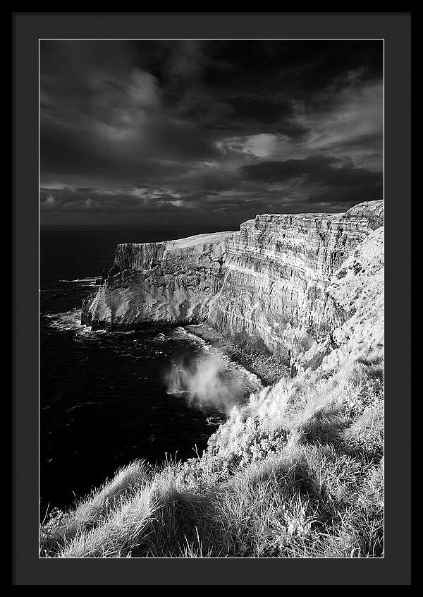 Cliffs Of Moher In Monochrome