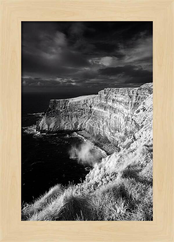 Cliffs Of Moher In Monochrome