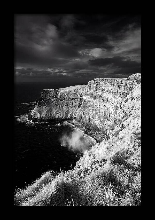 Cliffs Of Moher In Monochrome