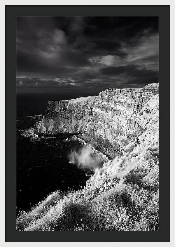 Cliffs Of Moher In Monochrome