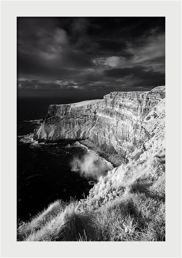 Cliffs Of Moher In Monochrome