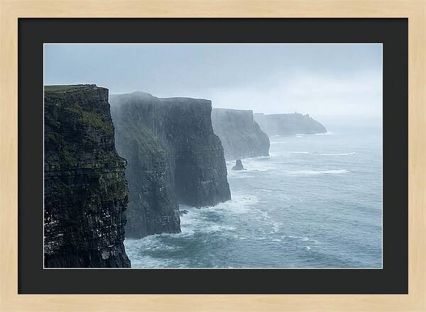 Cliffs Of Moher Under Misty Skies