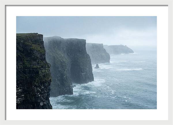 Cliffs Of Moher Under Misty Skies