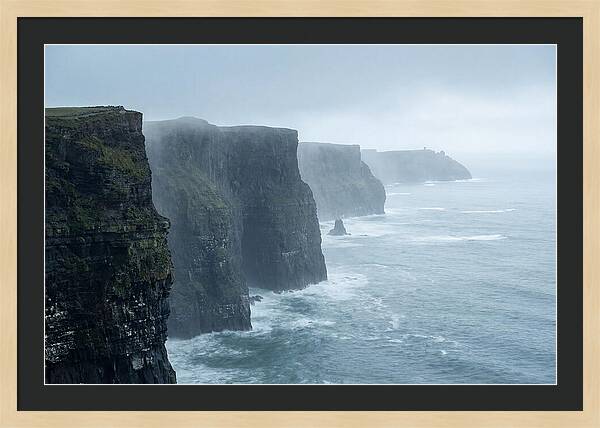 Cliffs Of Moher Under Misty Skies