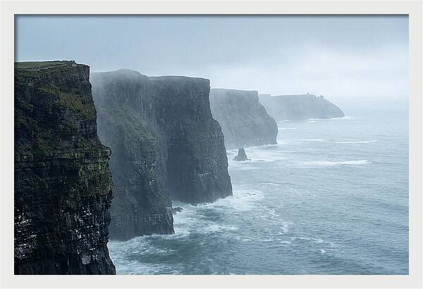 Cliffs Of Moher Under Misty Skies