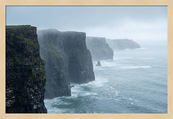 Cliffs Of Moher Under Misty Skies