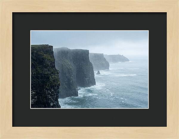 Cliffs Of Moher Under Misty Skies