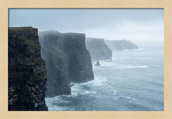 Cliffs Of Moher Under Misty Skies