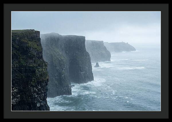 Cliffs Of Moher Under Misty Skies