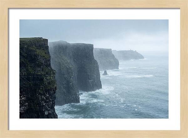 Cliffs Of Moher Under Misty Skies