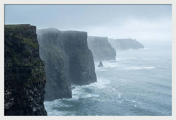 Cliffs Of Moher Under Misty Skies