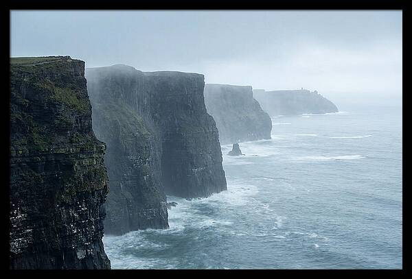 Cliffs Of Moher Under Misty Skies