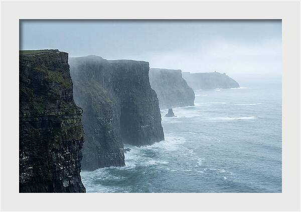 Cliffs Of Moher Under Misty Skies